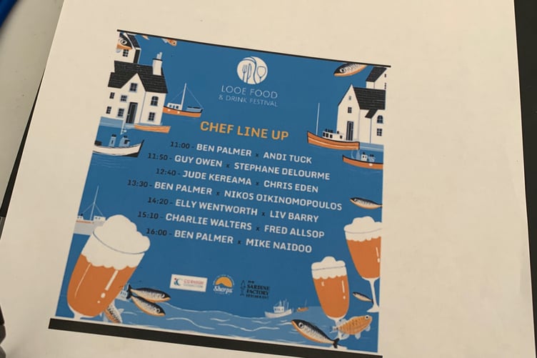 Chef demos and a street food market showcased produce and talent from Looe and the wider South West.