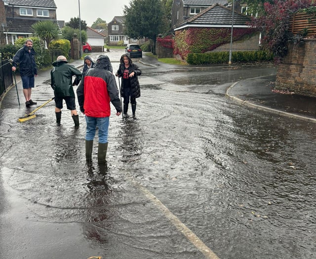 Community comes together after flooding on Liskeard housing estate
