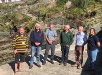 Restoration of storm battered Polperro Pier gets underway