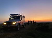 Multi agency nighttime search for missing woman at Blackpool Pit 