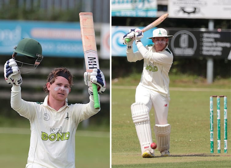 Liam Lindsay, pictured against Camborne back in July where he made 126, is returning to Moores Park for a third season in 2025. Pictures: Glen Rogers