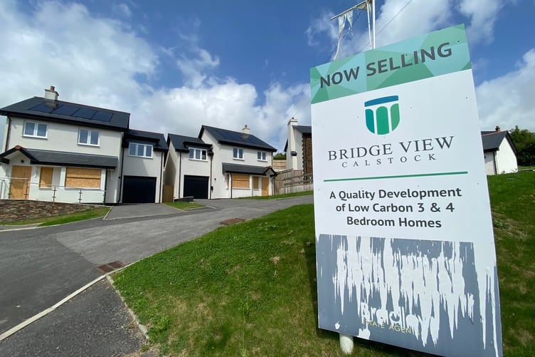 BOARDED up houses at the Bridge View site in Calstock