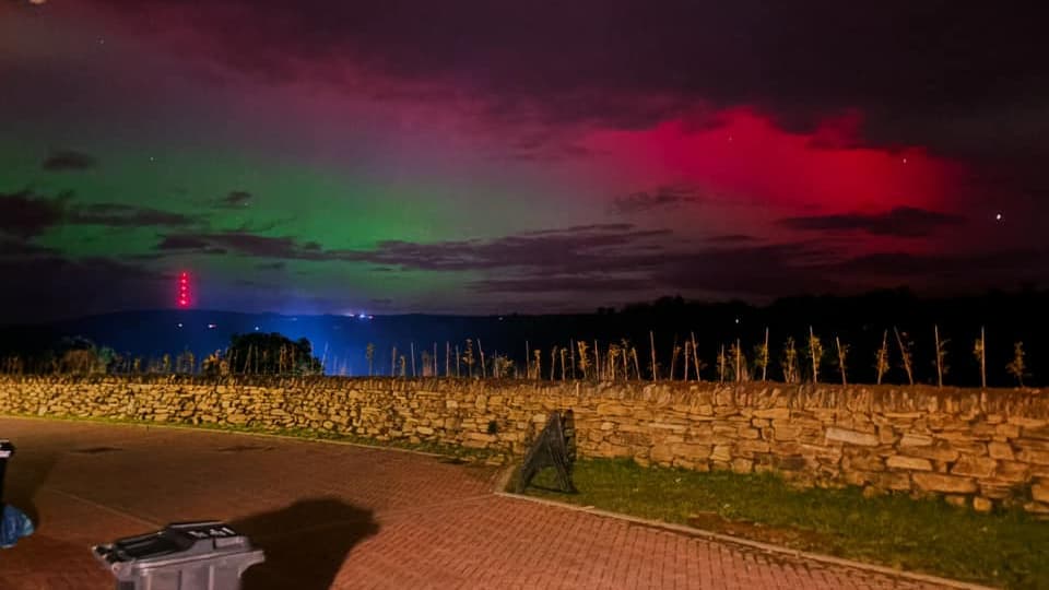 Video Northern Lights illuminate the sky around Cornwall cornish