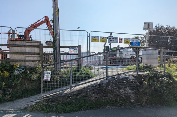 THE ramp connecting Varley Lane in Liskeard with the former Cattle Market. Access has been blocked since July