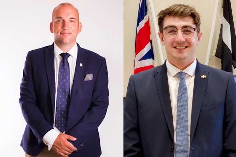 Louis Gardner and Jordan Rowse, both members of Cornwall Council, have been shortlisted for national awards.