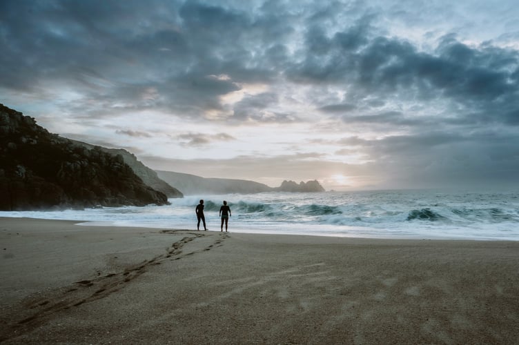 Second - Swimmers at Porthcurno by Jess Feldon