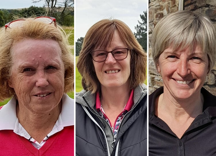 Some of the recent winners of various events. From left: Pam Hughes, Karen Cook and Bridgitte Worth. Pictures: St Mellion Golf Club