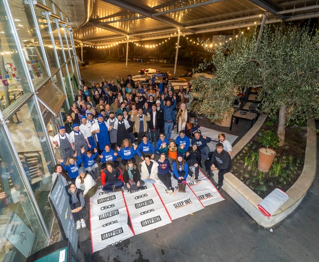 Sleep out at the Eden Project to raise funds to help homeless