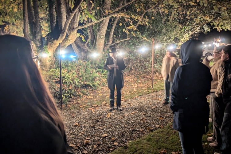 A historic tour of the site by local historian and tour guide Mark Camp told the story of the manor and some of its owners. (Picture: Shadowtor)