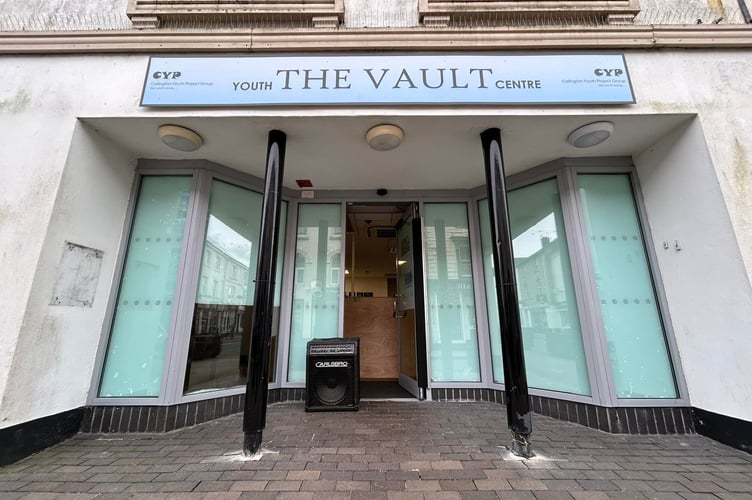 The Vault youth centre is based in the old Lloyds Bank building in Callington