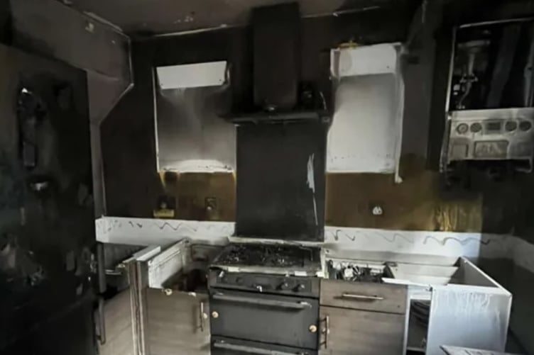VICTORIA Hooper's kitchen was destroyed within minutes by the fire