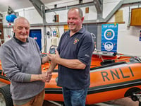 Birthday and retirement party for Looe lifeboat ops manager