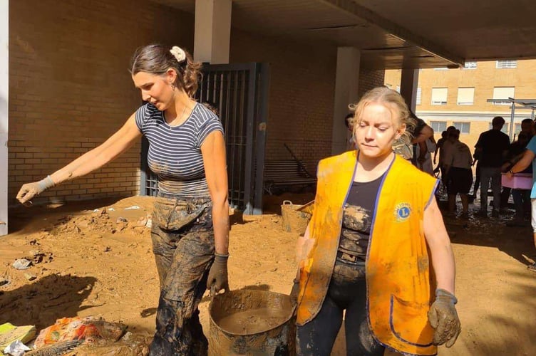 Volunteers from Lions Club of Valencia are helping clear the affected areas of mud and debris and need more equipment to help with the work. (Picture: Darren Tait)