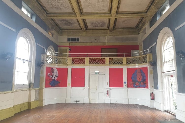THE upper main hall of Liskeard's Guildhall