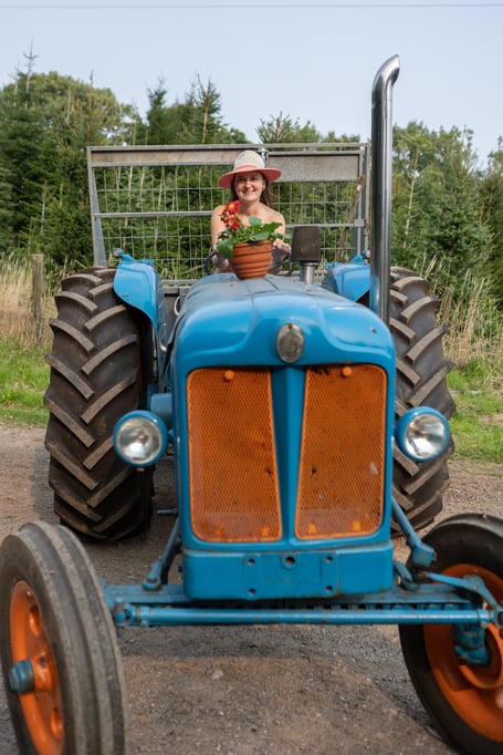 JESSICA on the front cover of the Cornish Calendar Girls calendar