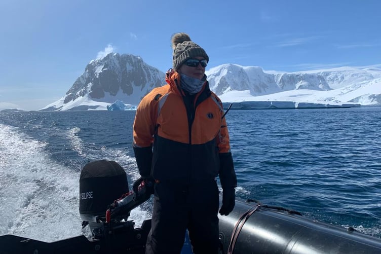 JESSICA during a polar expedition. The 32-year-old has always been very active and loves the outdoors ad adventure, but she has had to give up her dream job