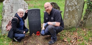 War graves volunteer lays poppies to remember