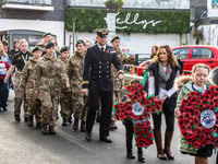 Looe pays tribute to local war dead in Remembrance Sunday ceremony