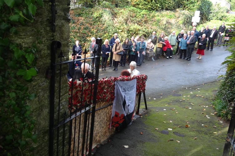 A two-minute silence was held ahead of a service of remembrance in St Mary's Church led by Rev. Di Burrows and a reading by Deputy Lord Lieutenant James Kitson. (Picture: Eric Distin)    