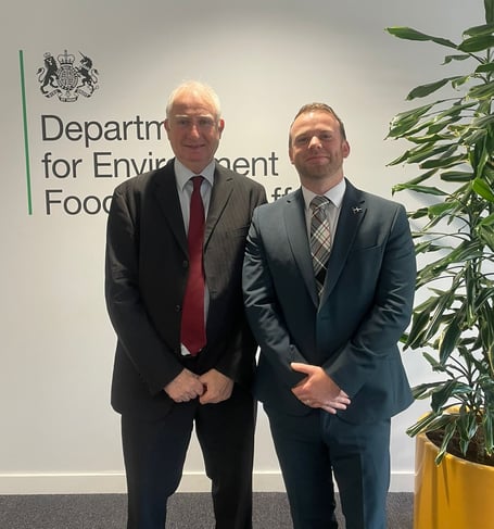 Ben Maguire with Farming Minister