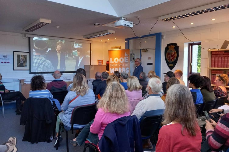 A lively talk by Director Sandy Johnson, award-winning Director on Beyond Paradise was one of the highlights of the first Looe Festival of Words in October. (Picture: Looe Festival of Words)