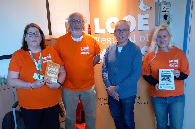 A team of volunteers pulled together the week-long event which has been hailed a great success; here with Director Sandy Johnson from BBC's Beyond Paradise. (Picture: Festival of Words)