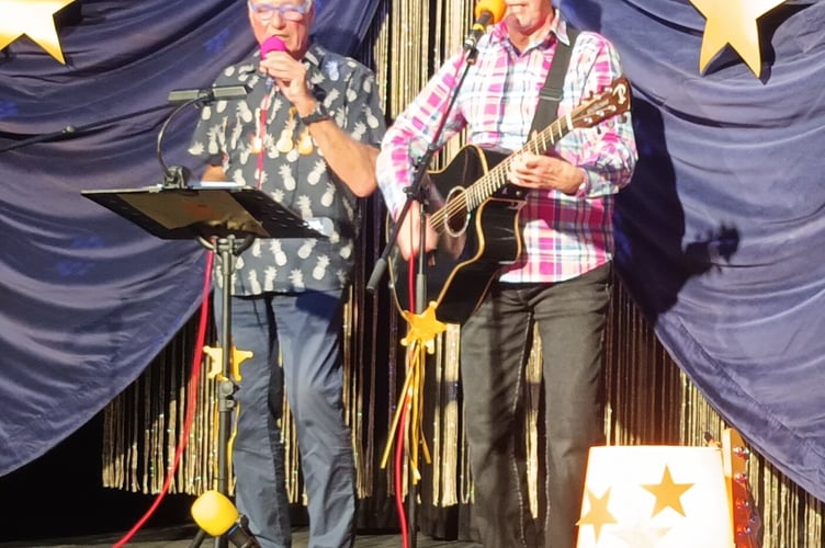 Jeff and Steve gave a stellar performance in Downderry and Seaton Village Hall
