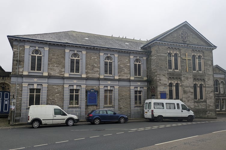 LISKEARD'S Methodist Church building, where the last service before the building is sold was held earlier this month.