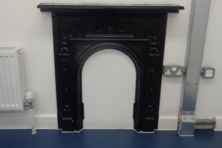 A restored fireplace in the former Library Flat. (Picture: Brian Oldham/Liskeard Museum)