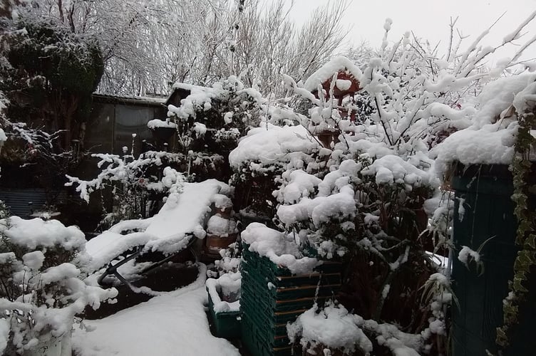 Snow in Cornwall. Picture: Helen Parkyn