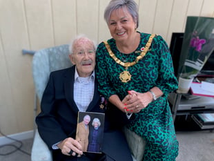 Champagne made the day as family and friends toast Saltash centenarian