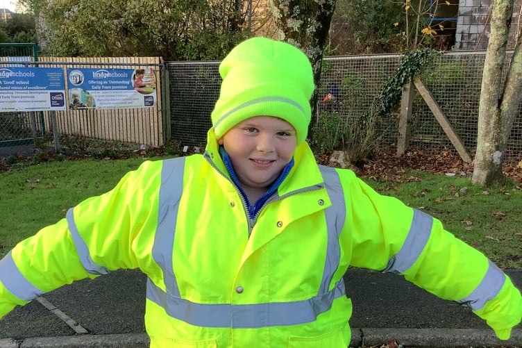 PUPILS from Brunel School got kitted out from head to toe in reflective clothing for Road Safety Week