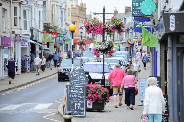 Camborne town centre.