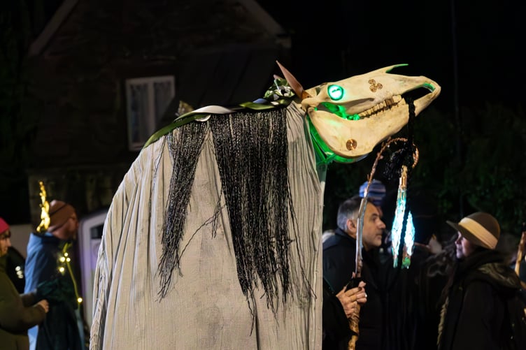 INVENTIVE costumes harked to old pagan tradition at Kelliwik Golowi