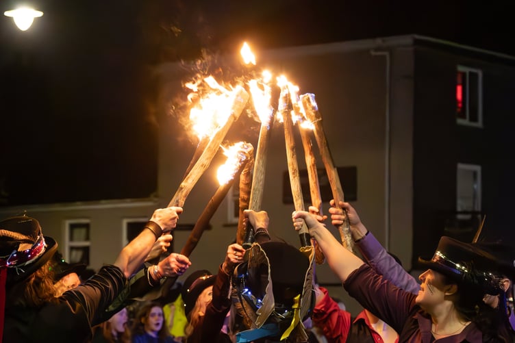 TORCH lit dances in St Mary's Square, Callington