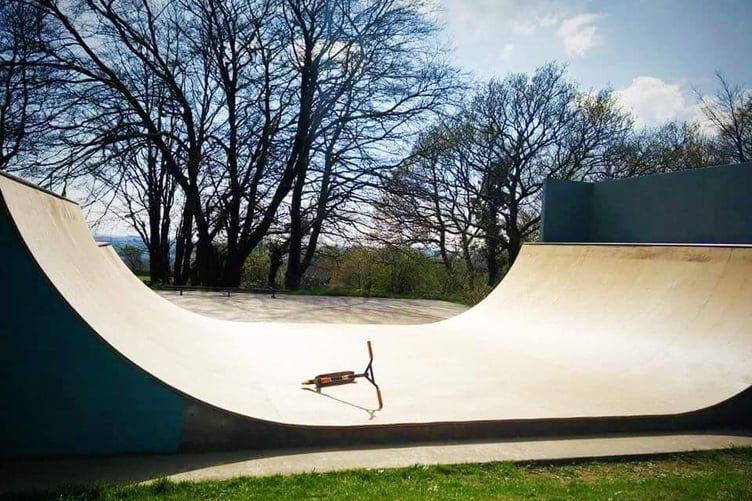 THE original half pipe at St Ann's Chapel. The village has been without a skate park facility for six years, but this is about to change