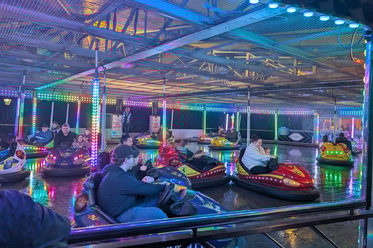 A Christmas market in the adjacent Priory Park contained a mini shopping village and a full-sized fun fair, including Dodgems. (Picture: Aaron Greenaway)