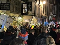 Magical sea creatures enchant Looe during their lantern parade