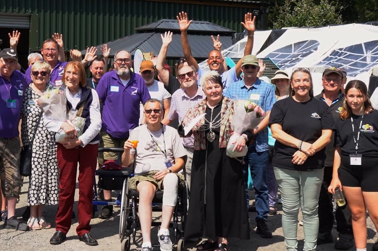 Members of the Battling On Charity, which supports spouses and partners of serving and reservist personnel of the Armed Forces