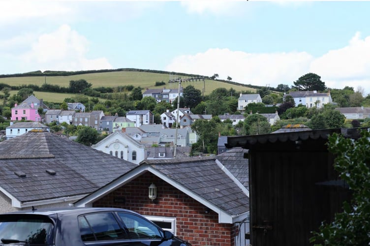 A PHOTO of the view across Millbrook toward Blindwell Hill as it is now.