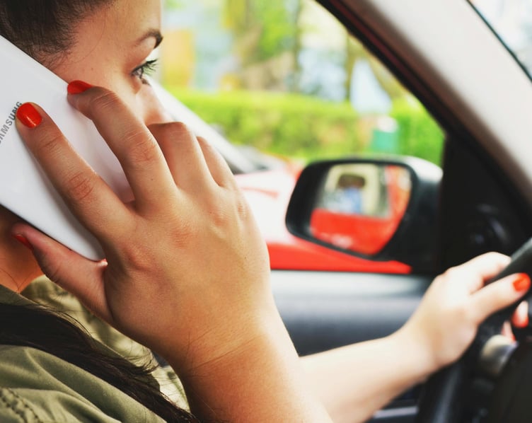 Using a mobile phone while driving