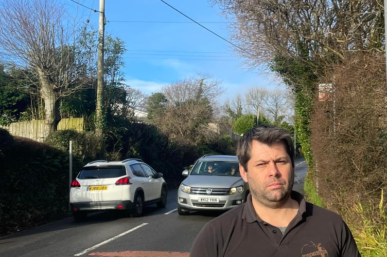 Councillor Leigh Frost pictured on Beacon Road, in Bodmin (Picture: Leigh Frost/Bodmin Liberal Democrats)