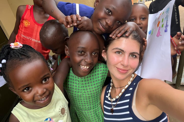 Ella is hoping to spread some festive cheer by organising a Christmas Eve party for the children in her township of Kigungu, Uganda. (Picture: Ella Carpenter)