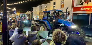 Festive tractors back on Saltash streets to support local charities