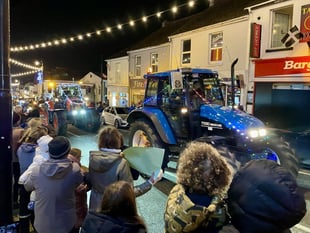 Festive tractors back on Saltash streets to support local charities