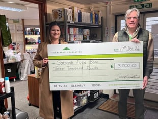 Saltash Foodbank gets some early Christmas cheer thanks to developers