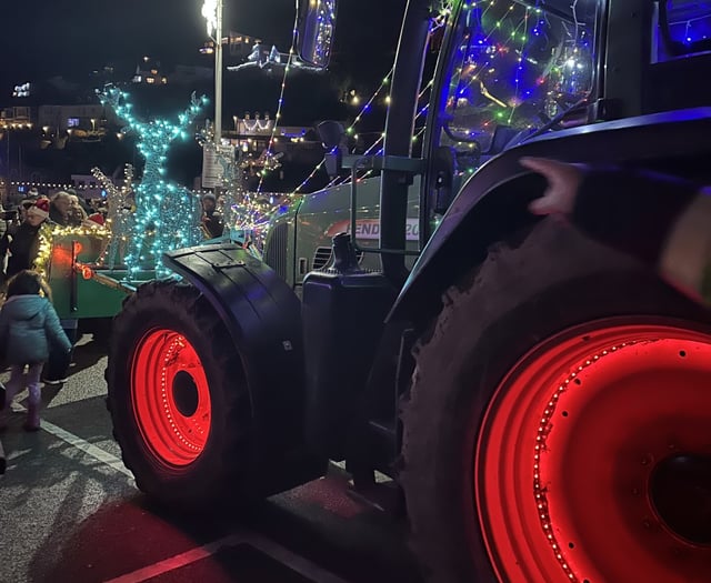 Tinsel Tractor Run gives young man the ride of his life