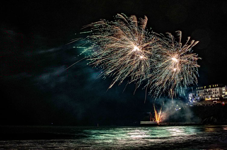 The fireworks are organised each year by a small team of volunteers led by Looe volunteer Tracey Pickard. (Picture: Ian Foster)