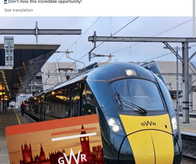 GWR warning public that fake rail ticket offer is a scam