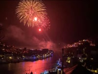 Double delight as fireworks herald in New Year twice